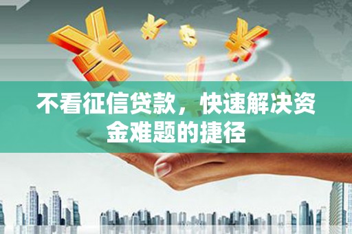 泽普不看征信贷款，快速解决资金难题的捷径