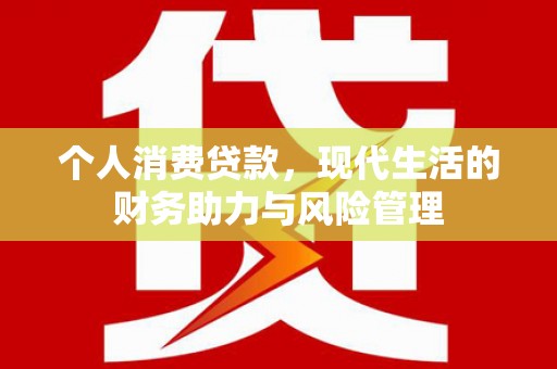 泽普个人消费贷款，现代生活的财务助力与风险管理