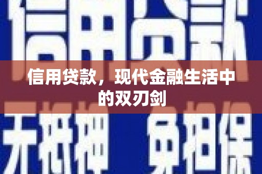 泽普信用贷款，现代金融生活中的双刃剑