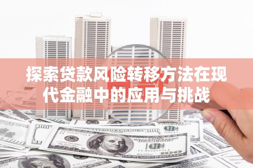 泽普探索贷款风险转移方法在现代金融中的应用与挑战
