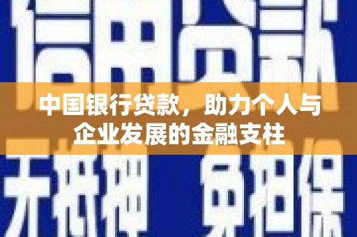泽普中国银行贷款，助力个人与企业发展的金融支柱