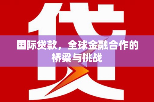 泽普国际贷款，全球金融合作的桥梁与挑战