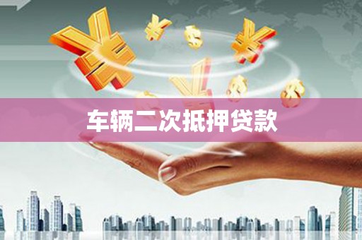 泽普车辆二次抵押贷款