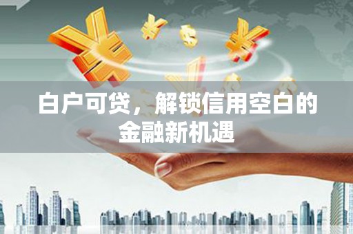 泽普白户可贷，解锁信用空白的金融新机遇