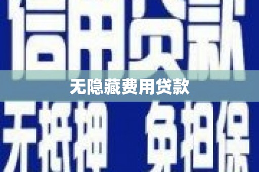 泽普无隐藏费用贷款