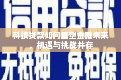 泽普科技贷款如何重塑金融未来，机遇与挑战并存