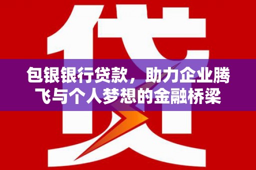 泽普包银银行贷款，助力企业腾飞与个人梦想的金融桥梁