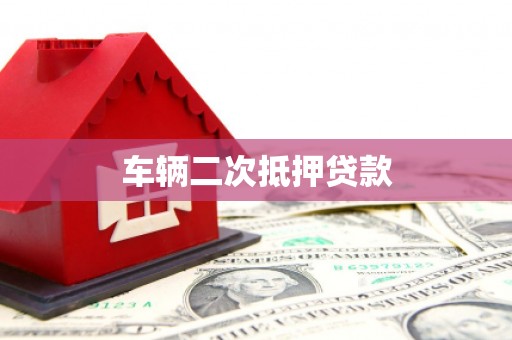泽普车辆二次抵押贷款