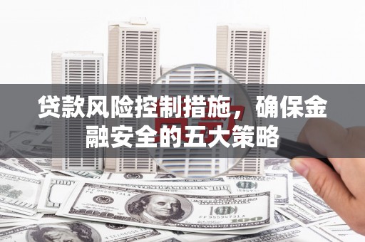 泽普贷款风险控制措施，确保金融安全的五大策略