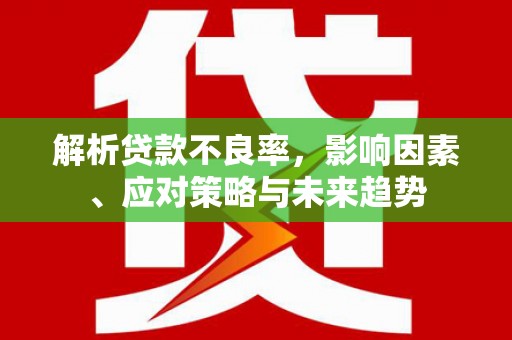 泽普解析贷款不良率，影响因素、应对策略与未来趋势