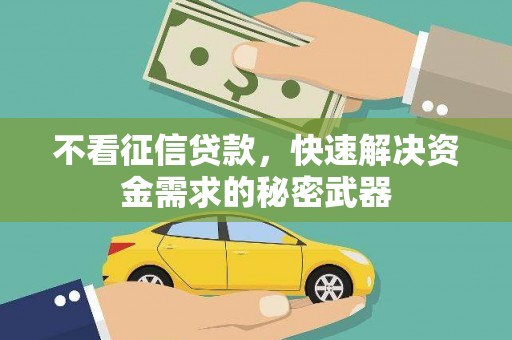 泽普不看征信贷款，快速解决资金需求的秘密武器
