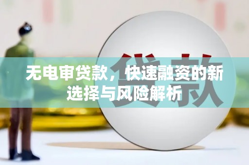 泽普无电审贷款，快速融资的新选择与风险解析