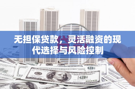 泽普无担保贷款，灵活融资的现代选择与风险控制