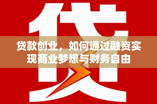 泽普贷款创业，如何通过融资实现商业梦想与财务自由