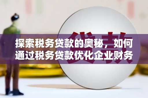 泽普探索税务贷款的奥秘，如何通过税务贷款优化企业财务