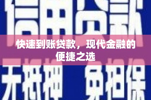 泽普快速到账贷款，现代金融的便捷之选