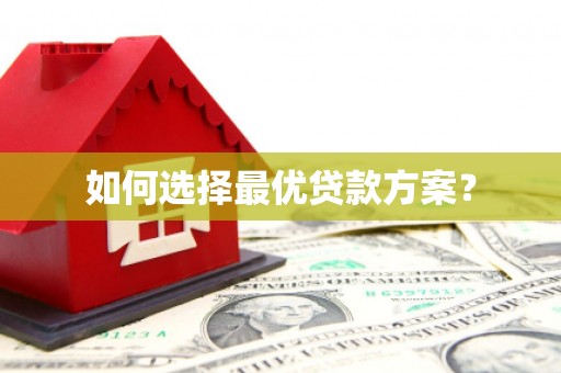 泽普如何选择最优贷款方案？