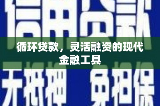 泽普循环贷款，灵活融资的现代金融工具